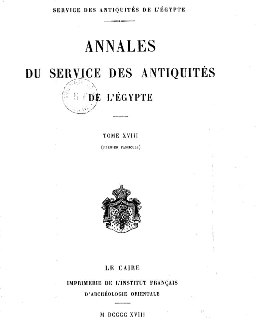 Annales du Service des antiquités de l'Egypte, ASAE 18 - A VISIT TO SIWA by J. E. QUIBELL. Pag. 78-112