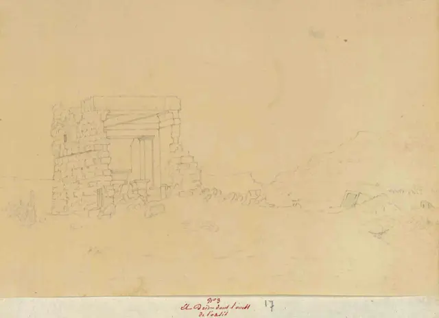 Vue du temple pres Camise nommé Deir Roumi