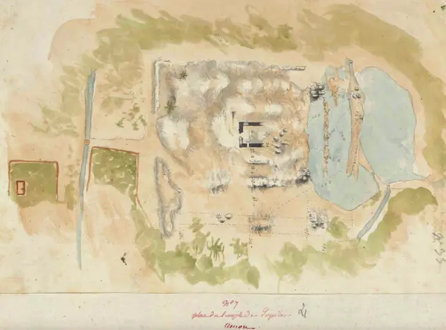 Plan du temple de Jupiter Amon