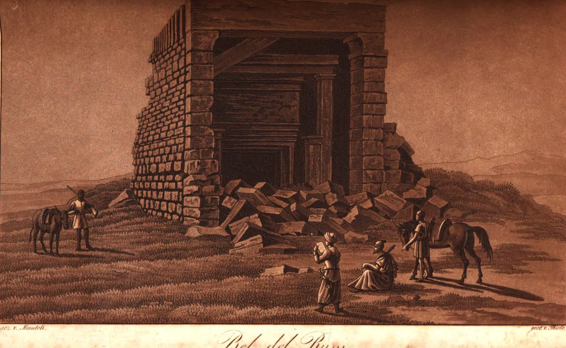 Le Temple publiés par Jomard et Von Minutoli en 1824