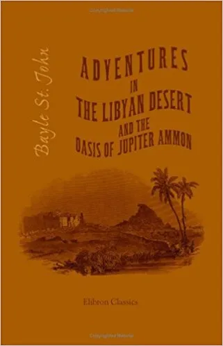 Map of Bayle St. John's journey to the Siwa Oasis