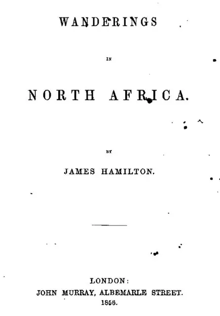 Wandering in North Africa By James hamilton