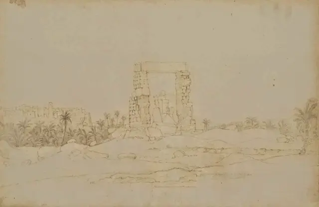 Vue de temple de Jupiter Ammon prise dans le sud